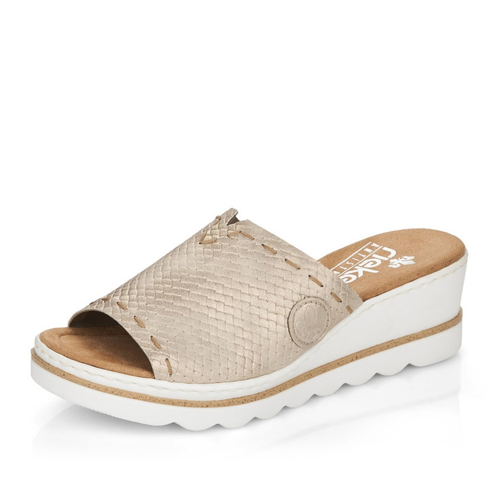 detail Dámské nazouváky RIEKER RIE-10201332-S2 béžová