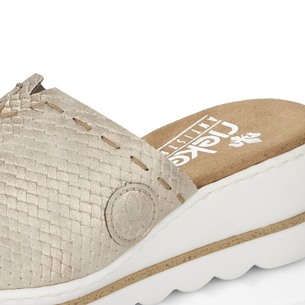 detail Dámské nazouváky RIEKER RIE-10201332-S2 béžová