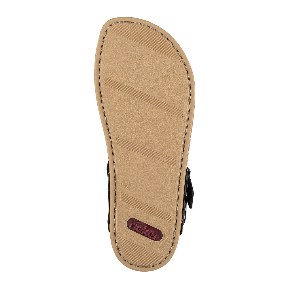 detail Dámské žabky RIEKER 68285-01 černá S2