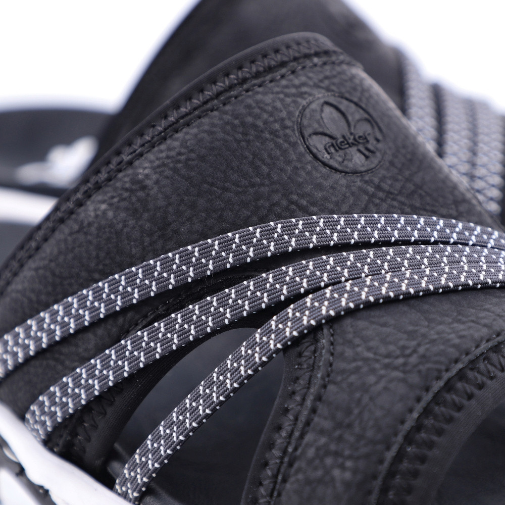 detail Dámské nazouváky RIEKER 68680-00 černá S3