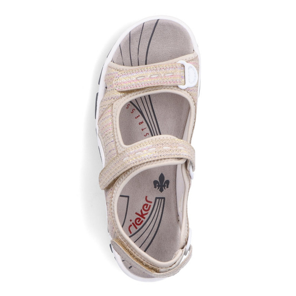 detail Dámské sandály RIEKER RIE-10201348-S2 béžová