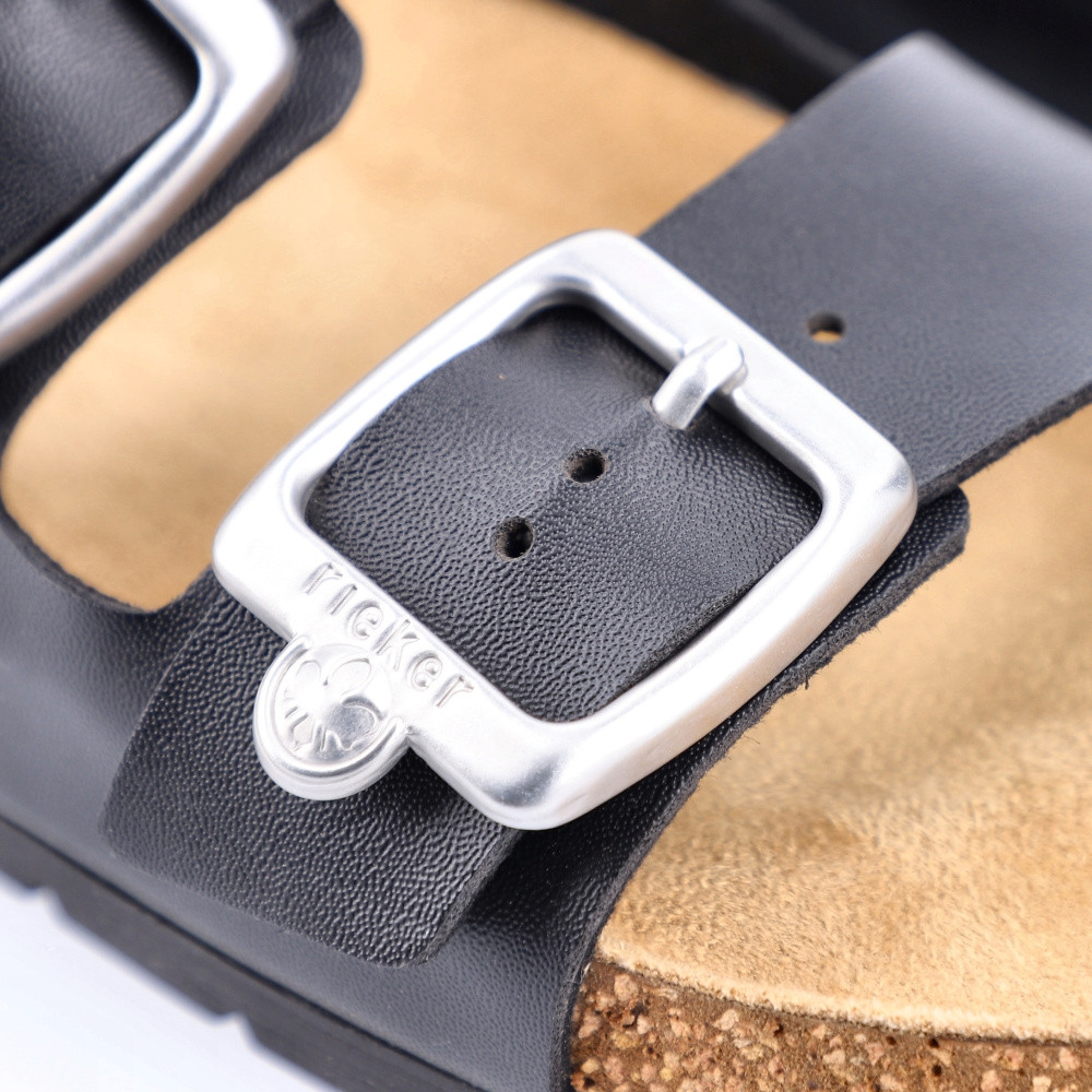 detail Dámské nazouváky RIEKER 69384-00 černá S2