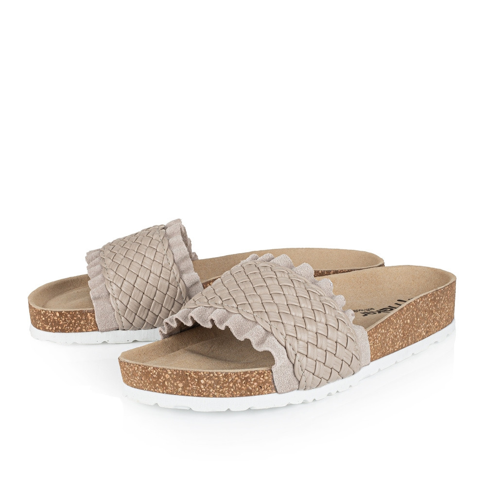 detail Dámské nazouváky RIEKER RIE-10201354-S2 béžová