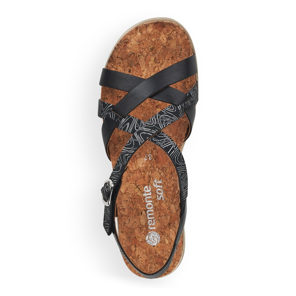 detail Dámské sandály REMONTE RIE-10201363-S2 černá