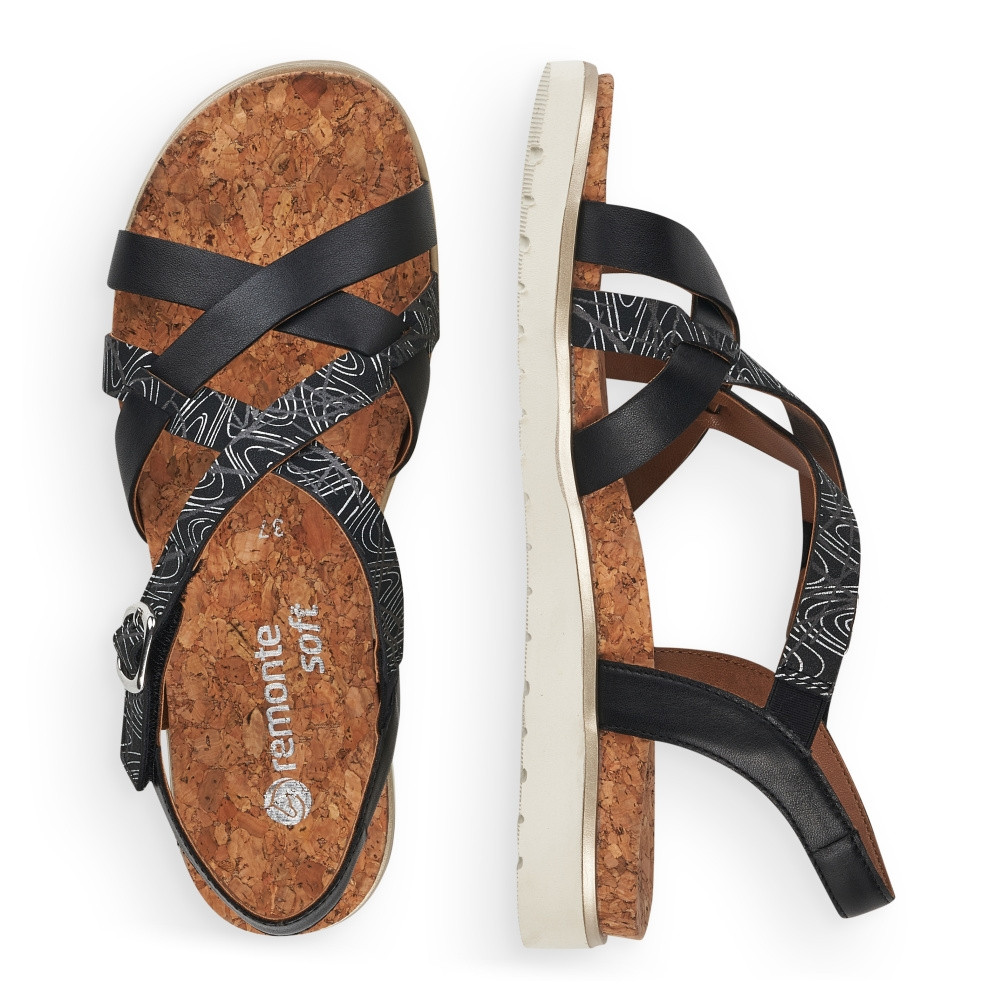 detail Dámské sandály REMONTE RIE-10201363-S2 černá