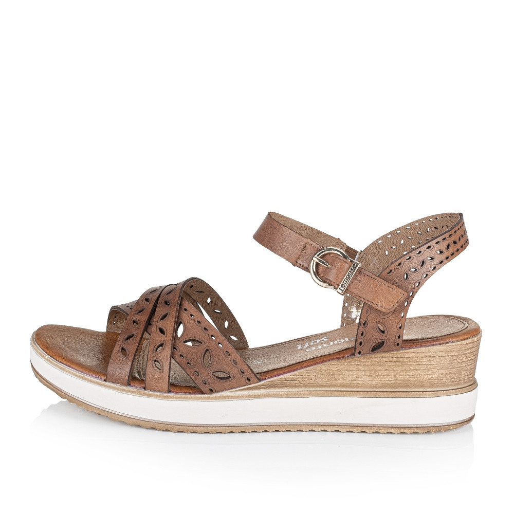 detail Dámské sandály REMONTE RIE-10201364-S2 hnědá