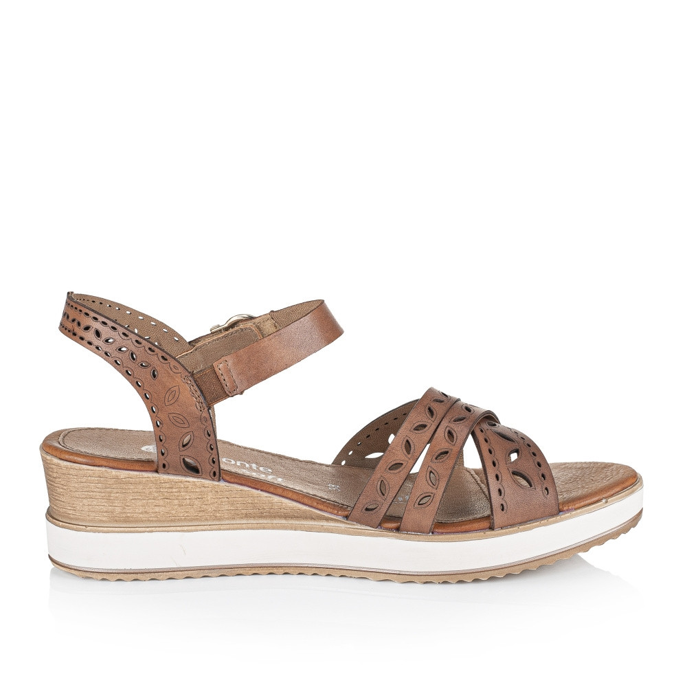 detail Dámské sandály REMONTE RIE-10201364-S2 hnědá