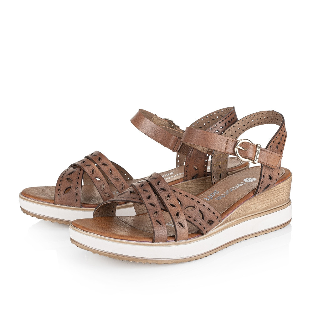 detail Dámské sandály REMONTE RIE-10201364-S2 hnědá