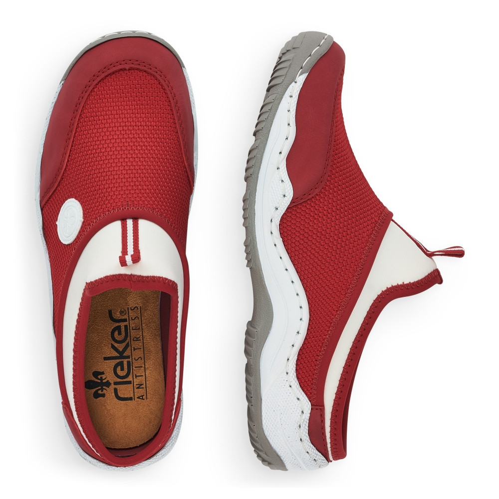 detail Dámské nazouváky RIEKER RIE-10201373-S2 červená