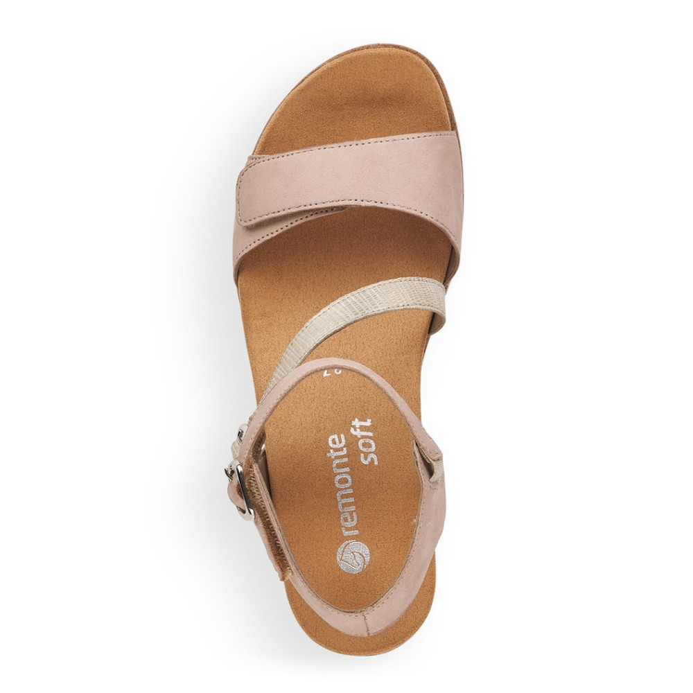detail Dámské sandály REMONTE R6156-60 béžová S2