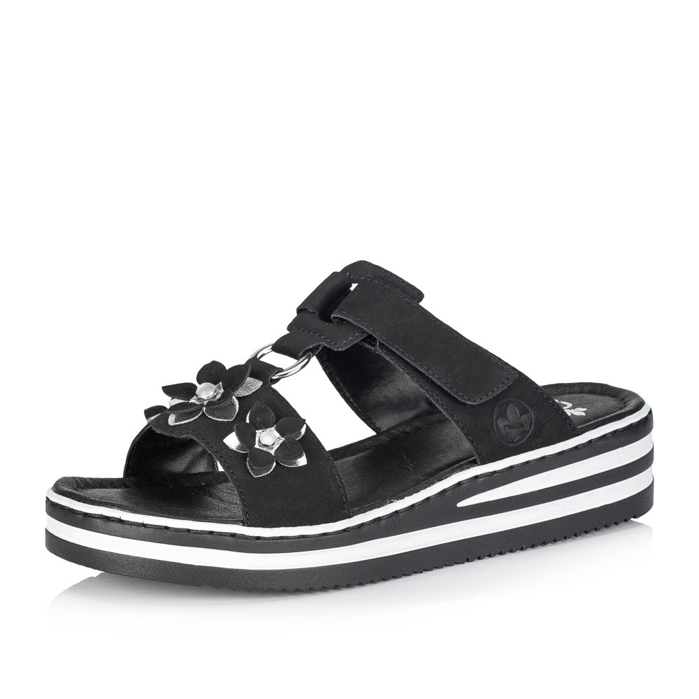 detail Dámské nazouváky RIEKER RIE-10201394-S2 černá