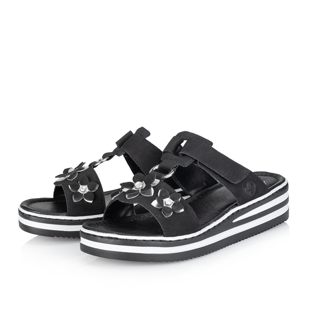 detail Dámské nazouváky RIEKER RIE-10201394-S2 černá