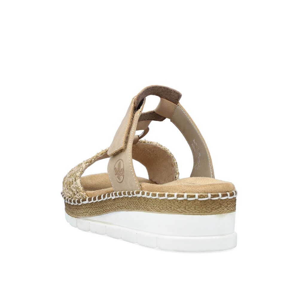 detail Dámske šľapky RIEKER V1243-60 béžová S5