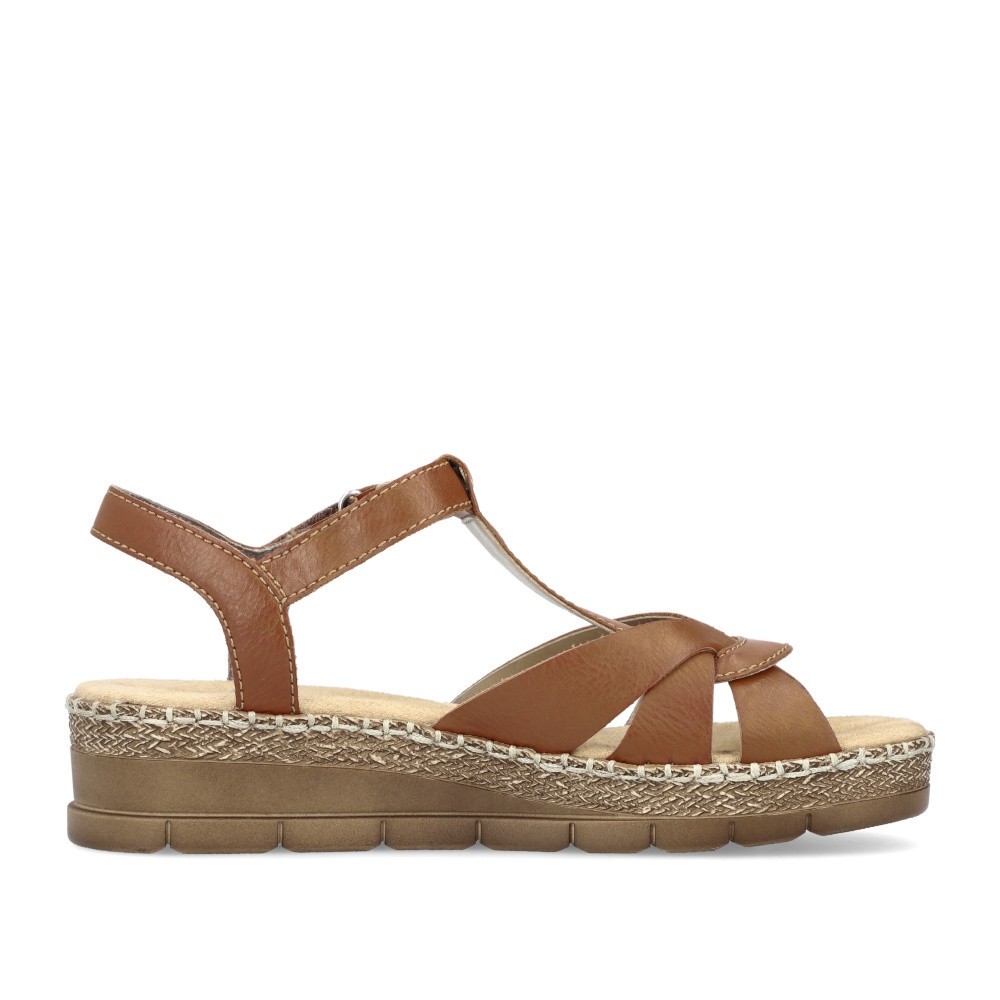 detail Dámské sandály RIEKER RIE-10201412-S2 hnědá