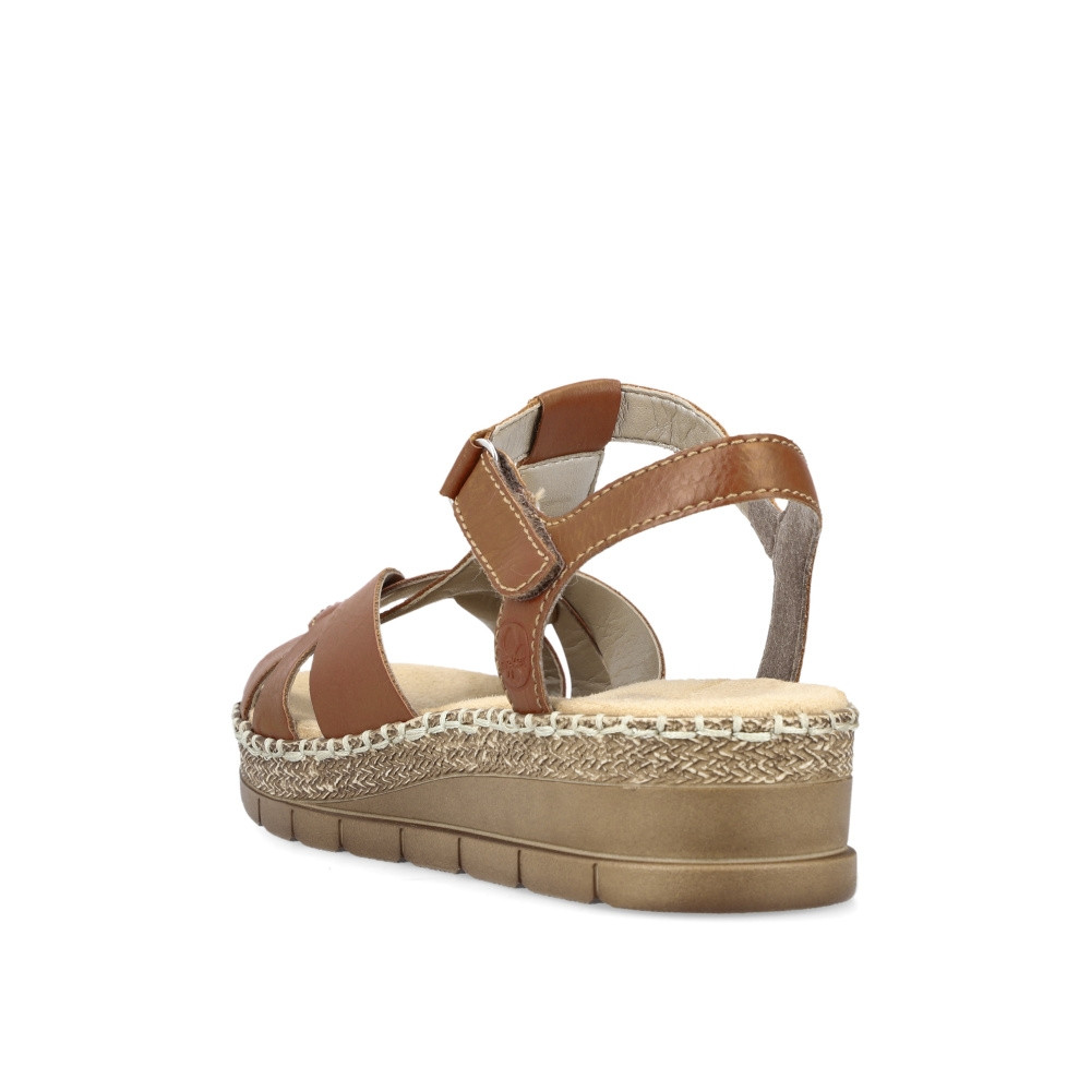 detail Dámské sandály RIEKER RIE-10201412-S2 hnědá