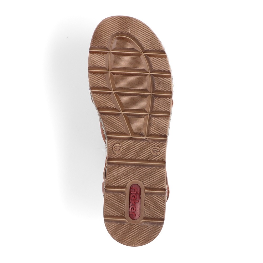 detail Dámské sandály RIEKER RIE-10201412-S2 hnědá