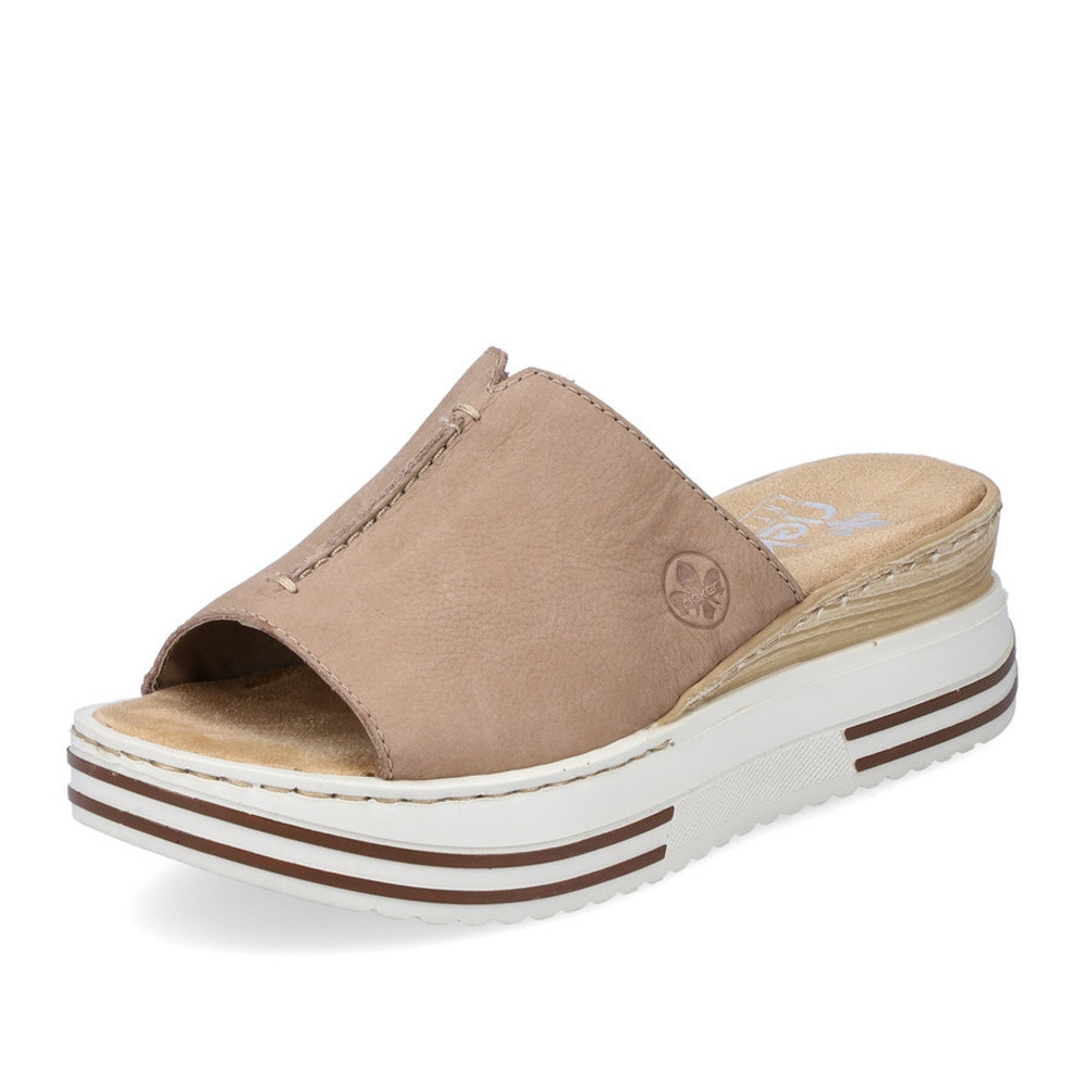 detail Dámské nazouváky RIEKER RIE-10201416-S3 béžová