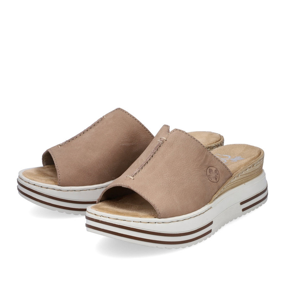 detail Dámské nazouváky RIEKER RIE-10201416-S3 béžová