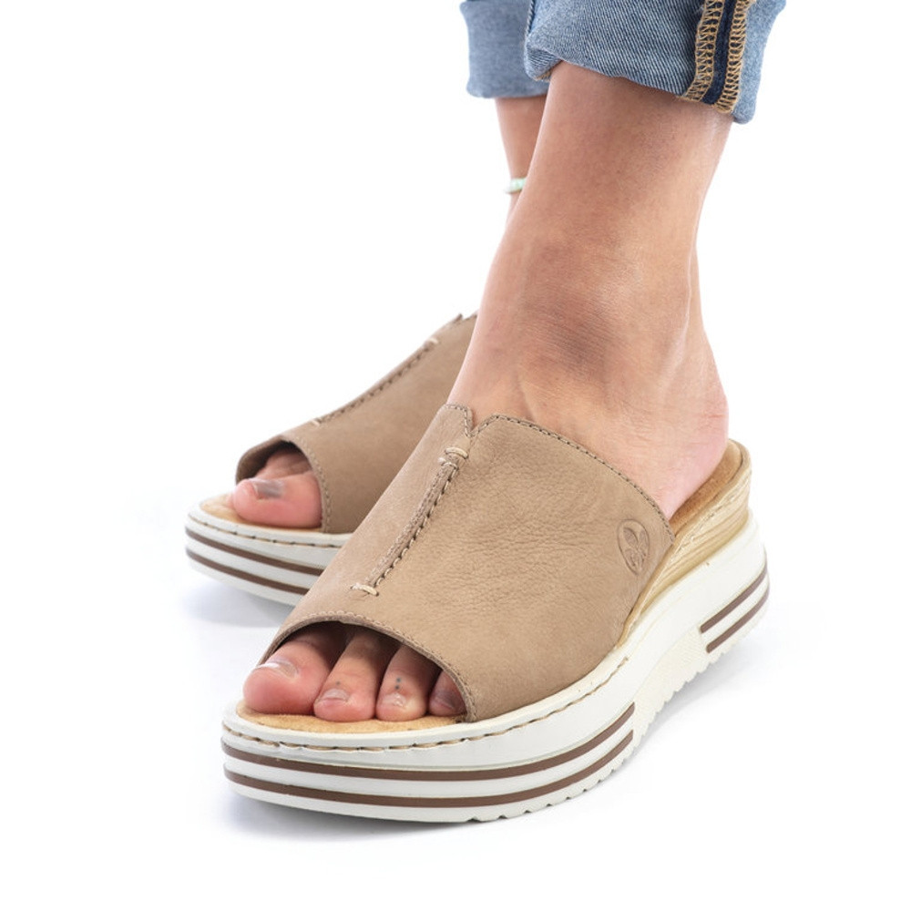 detail Dámské nazouváky RIEKER RIE-10201416-S3 béžová