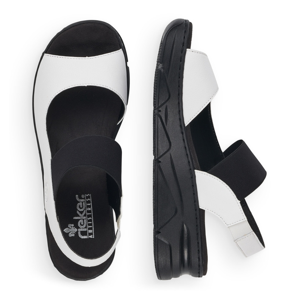 detail Dámské sandály RIEKER RIE-10201417-S2 bílá