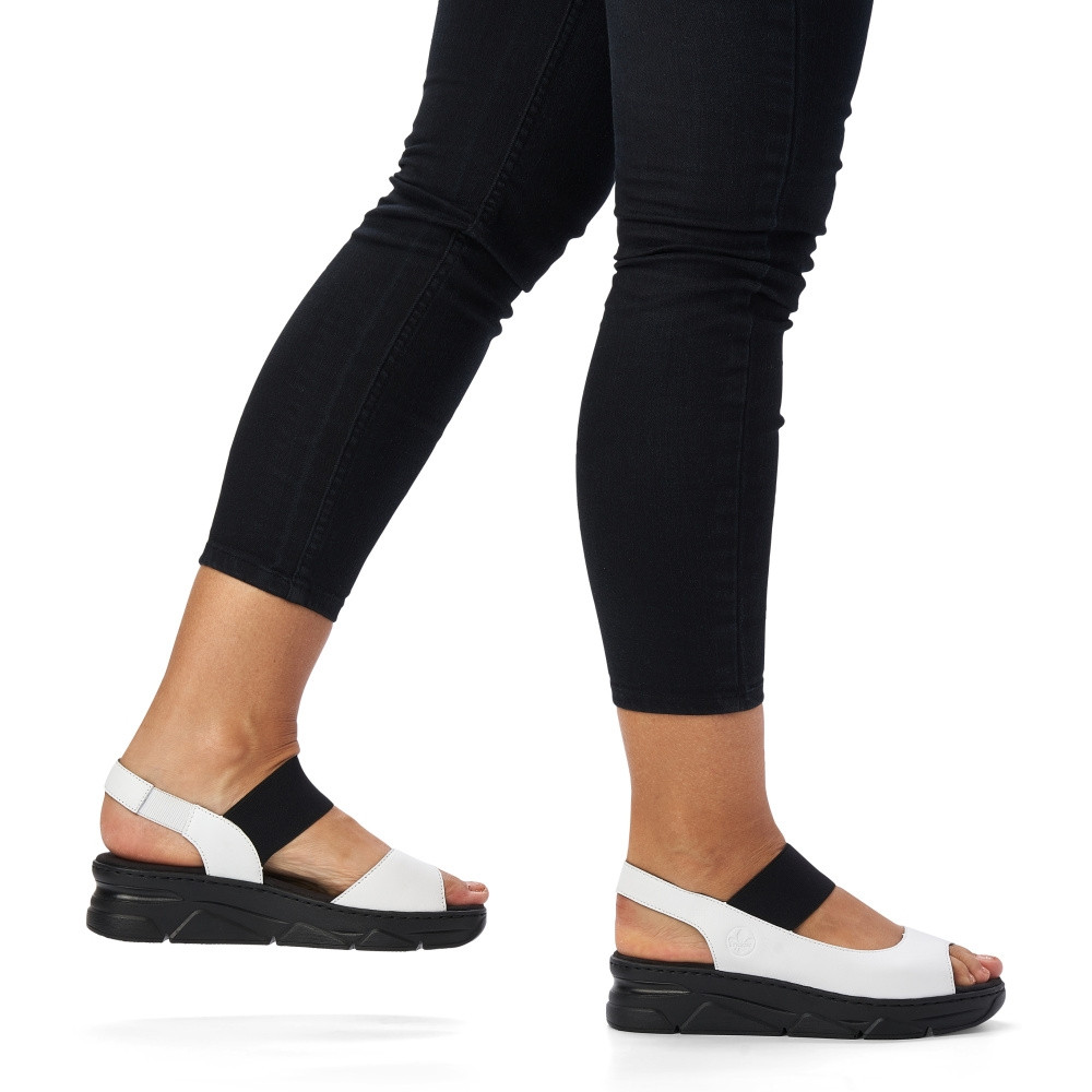 detail Dámské sandály RIEKER RIE-10201417-S2 bílá