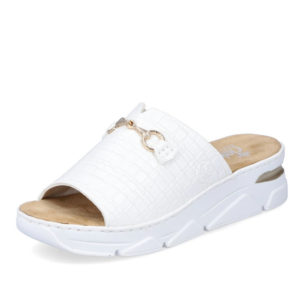 detail Dámské nazouváky RIEKER RIE-10201419-S2 bílá