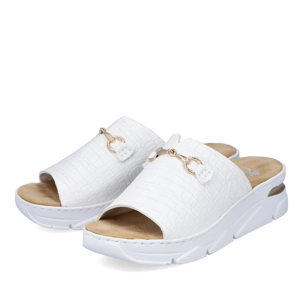 detail Dámské nazouváky RIEKER RIE-10201419-S2 bílá