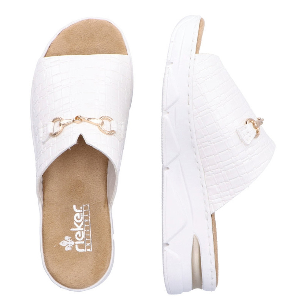 detail Dámské nazouváky RIEKER RIE-10201419-S2 bílá