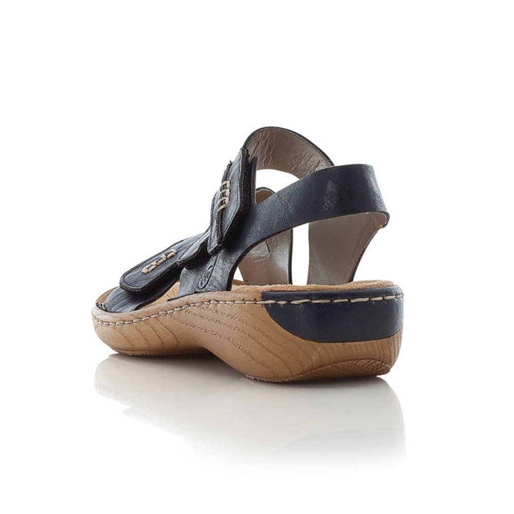 detail Dámské sandály RIEKER V27Z0-15 modrá S4