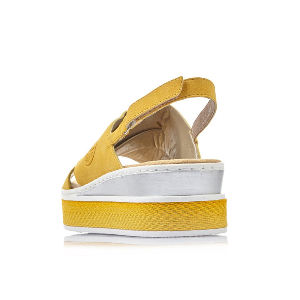 detail Dámské sandály RIEKER RIE-10201434-S2 žlutá