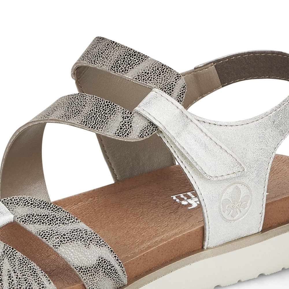 detail Dámské sandály RIEKER RIE-10201437-S2 bílá