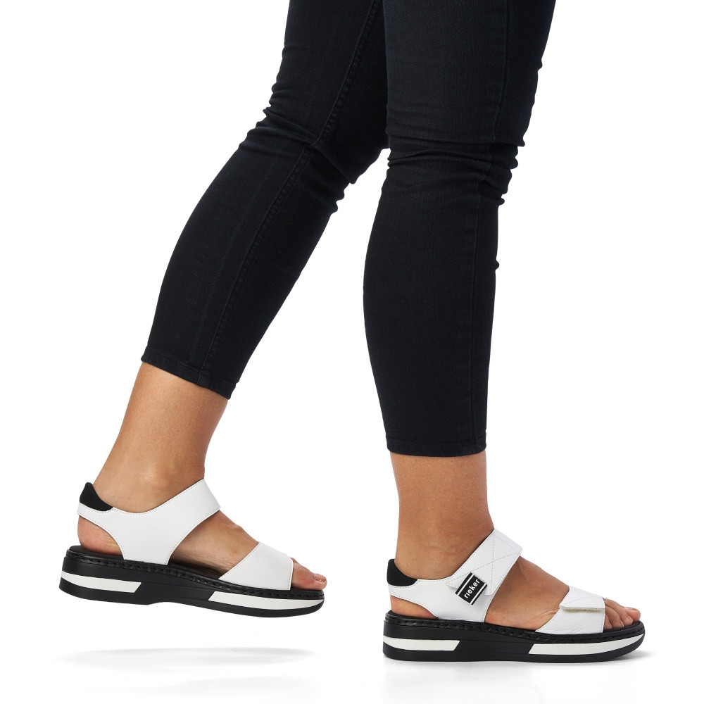 detail Dámské sandály RIEKER V5920-80 bílá S4