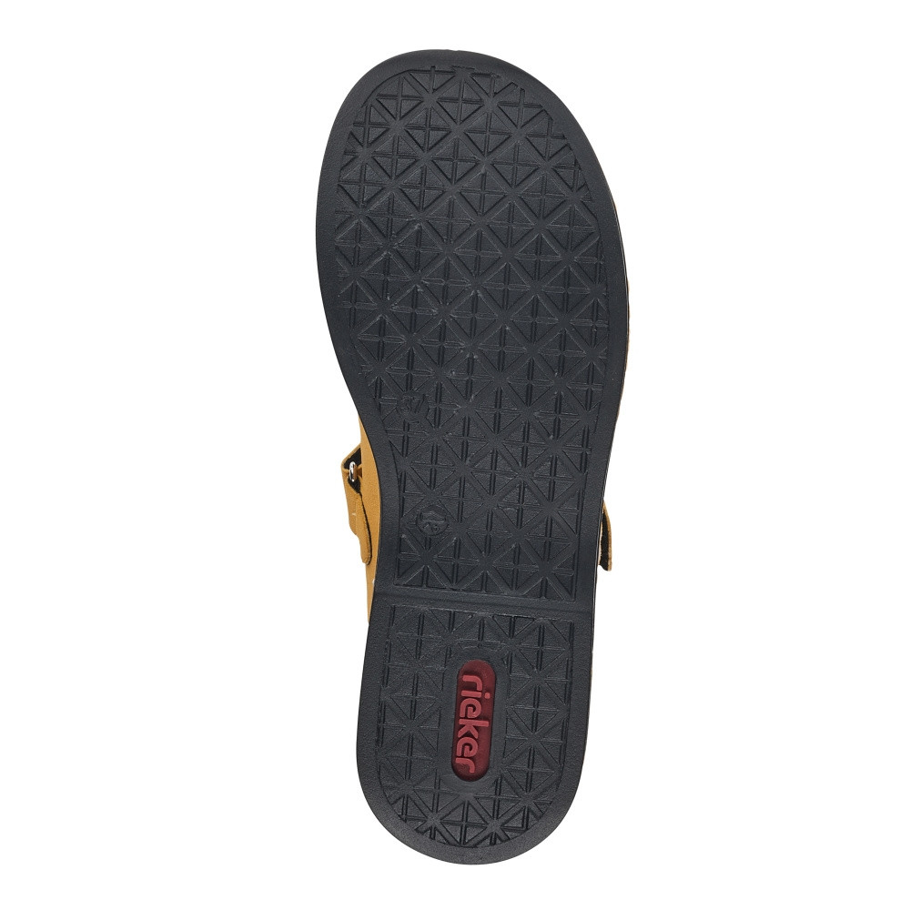 detail Dámske sandále RIEKER V59Q4-68 žltá S4