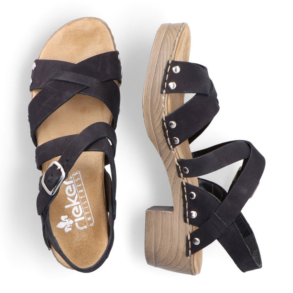 detail Dámské sandály RIEKER RIE-10201448-S2 černá