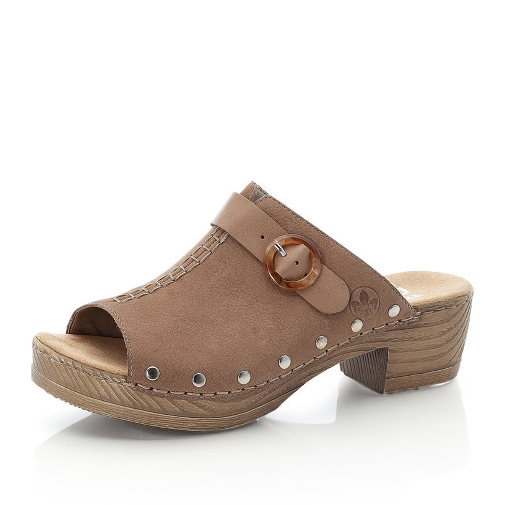 detail Dámské nazouváky RIEKER RIE-10201450-S2 béžová