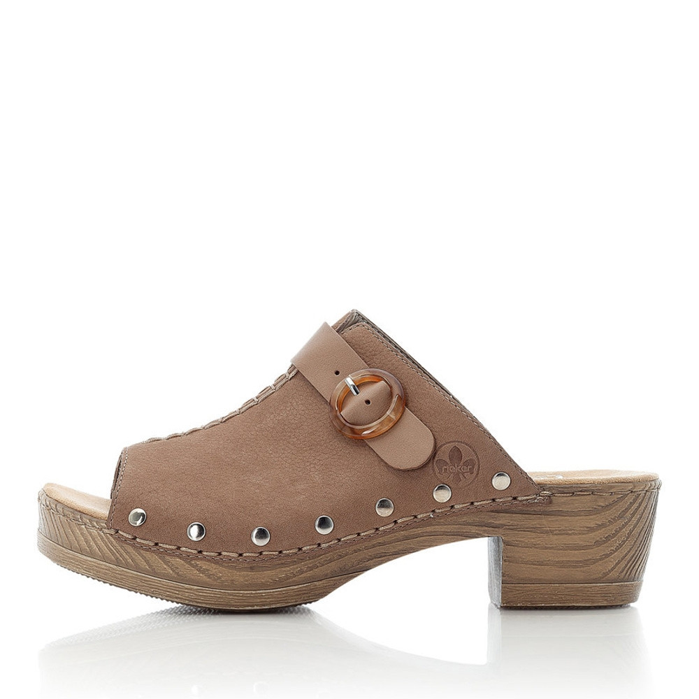 detail Dámské nazouváky RIEKER RIE-10201450-S2 béžová