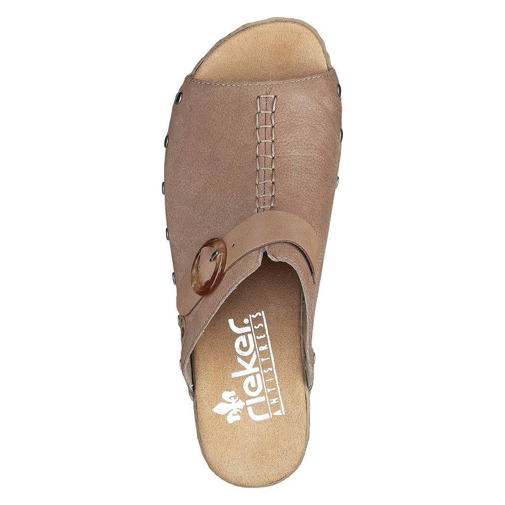 detail Dámské nazouváky RIEKER RIE-10201450-S2 béžová