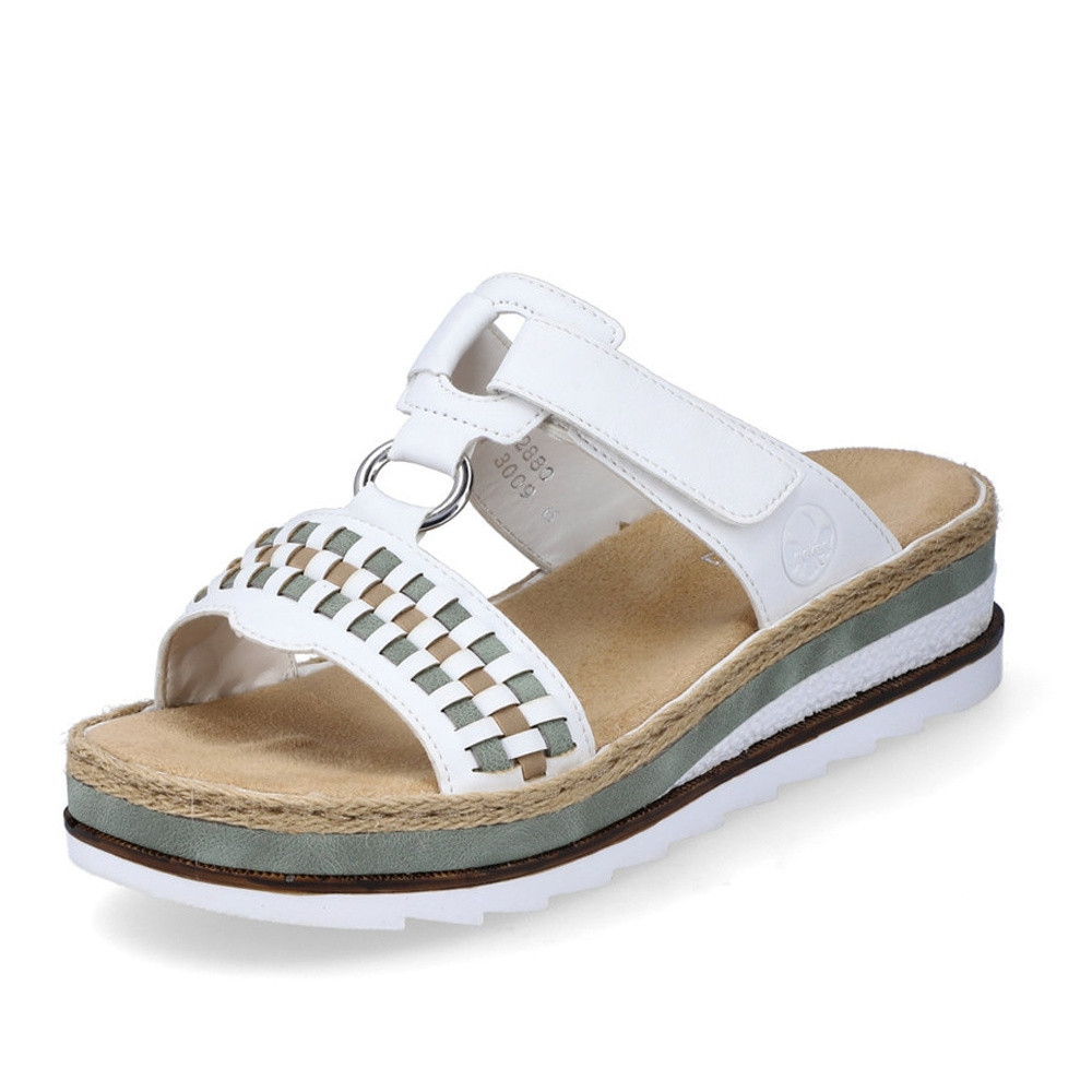 detail Dámské nazouváky RIEKER RIE-10201454-S2 bílá