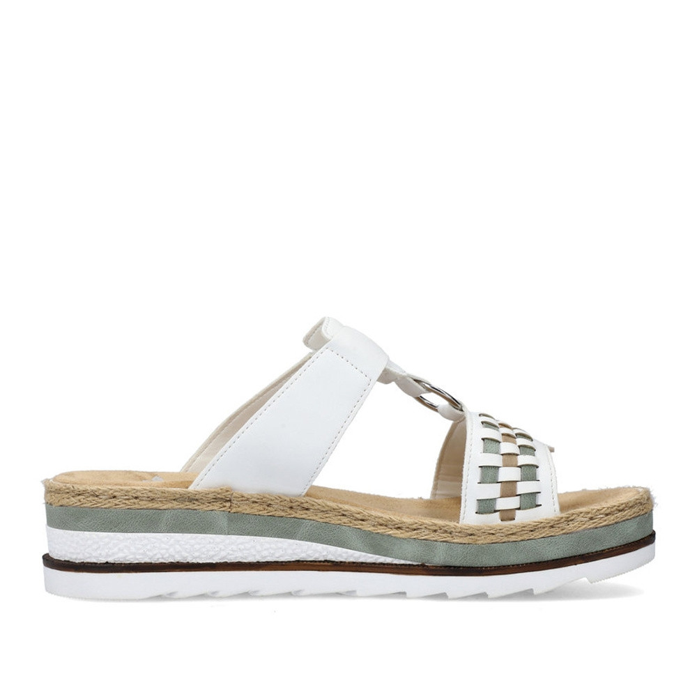 detail Dámské nazouváky RIEKER RIE-10201454-S2 bílá