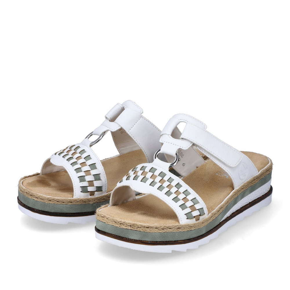 detail Dámské nazouváky RIEKER RIE-10201454-S2 bílá