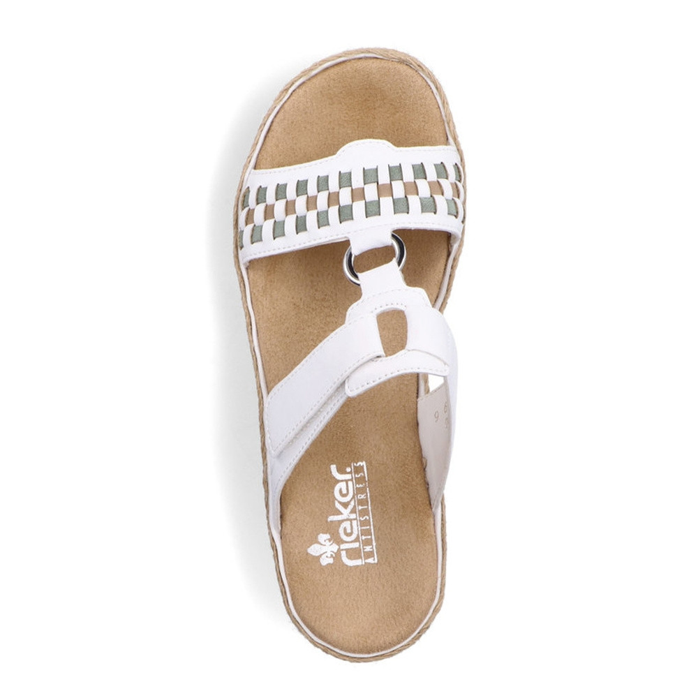 detail Dámské nazouváky RIEKER RIE-10201454-S2 bílá