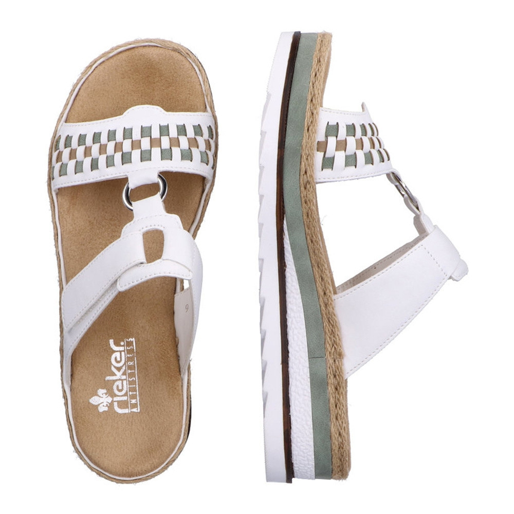 detail Dámské nazouváky RIEKER RIE-10201454-S2 bílá