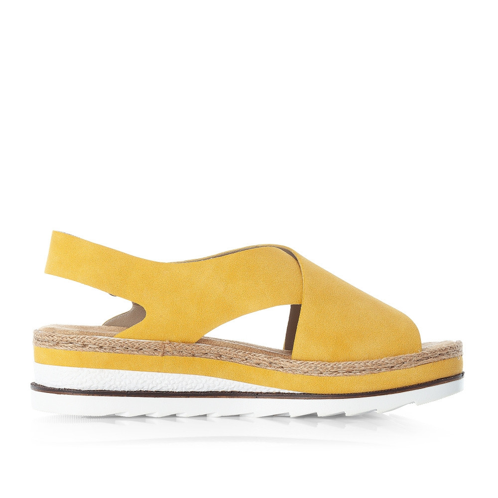 detail Dámské sandály RIEKER RIE-10201457-S2 žlutá