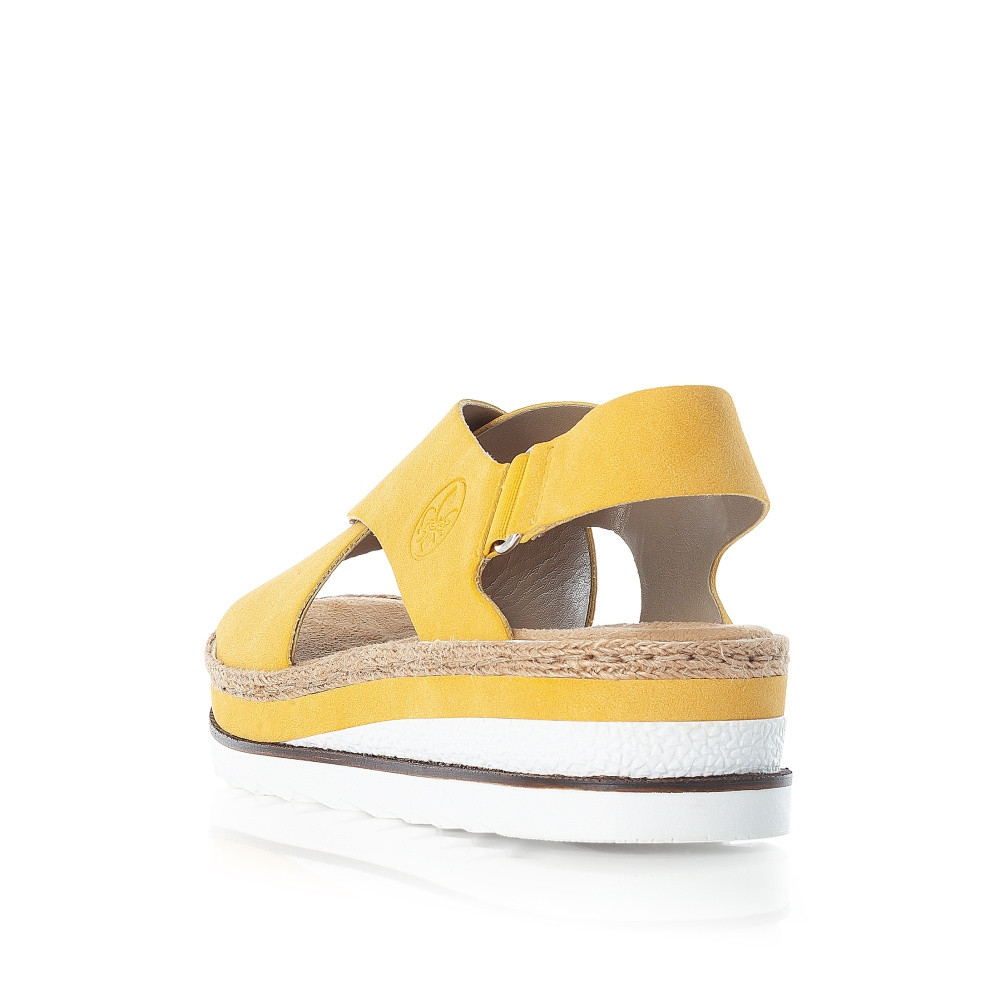 detail Dámské sandály RIEKER RIE-10201457-S2 žlutá