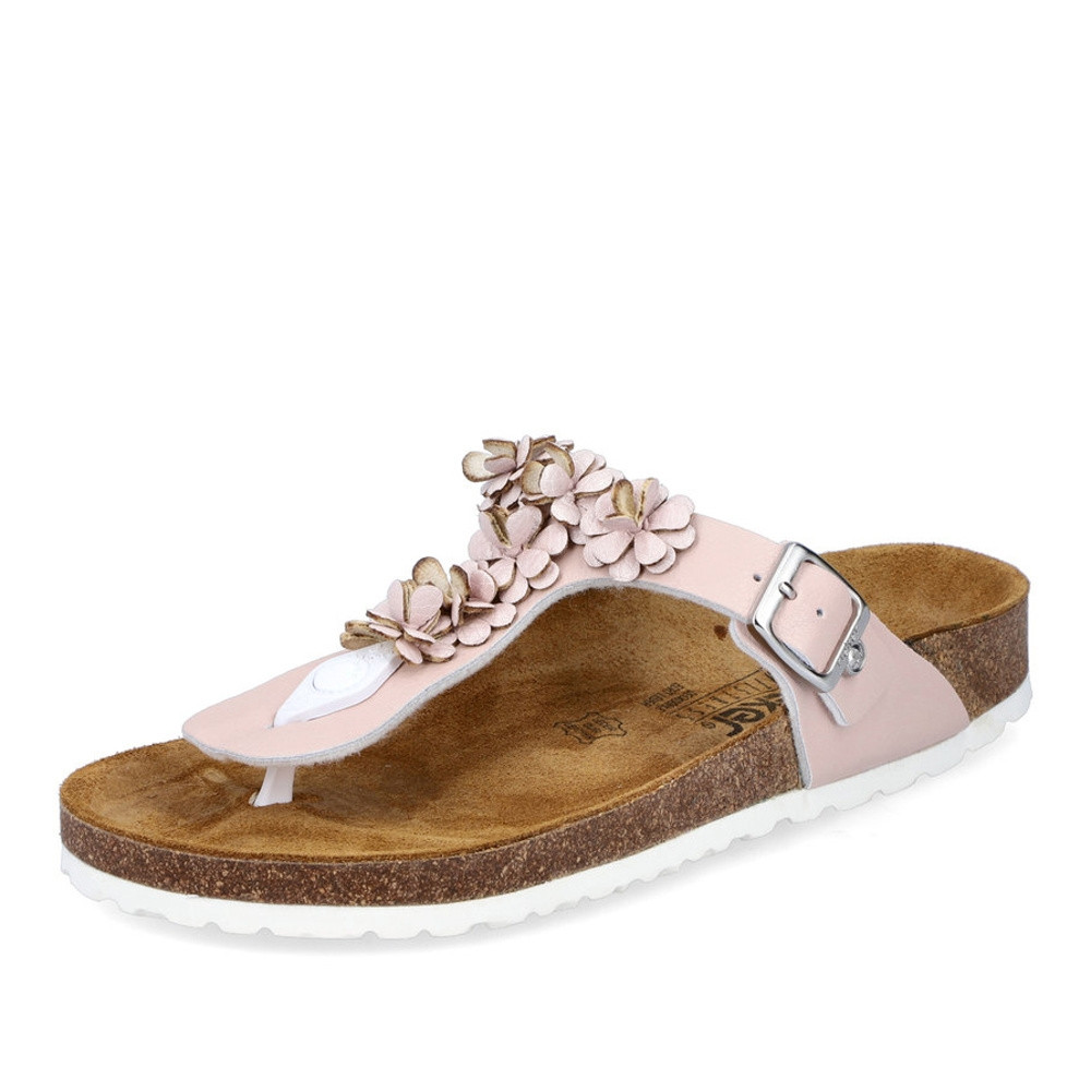 detail Dámské žabky RIEKER V8392-31 růžová S2