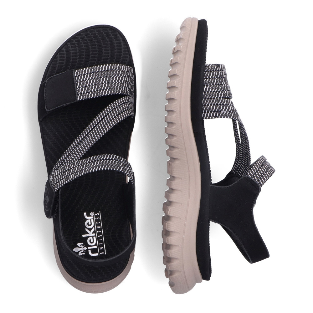 detail Dámské sandály RIEKER RIE-10201468-S2 černá