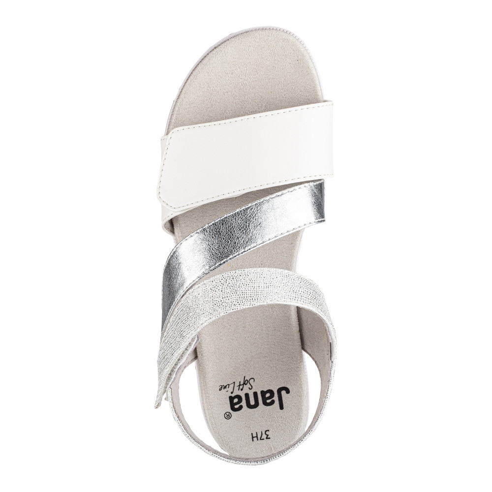 detail Dámské sandály JANA JAN-10201956-S2 stříbrná