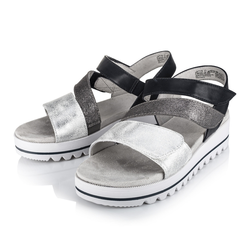 detail Dámské sandály JANA JAN-10201957-S2 stříbrná
