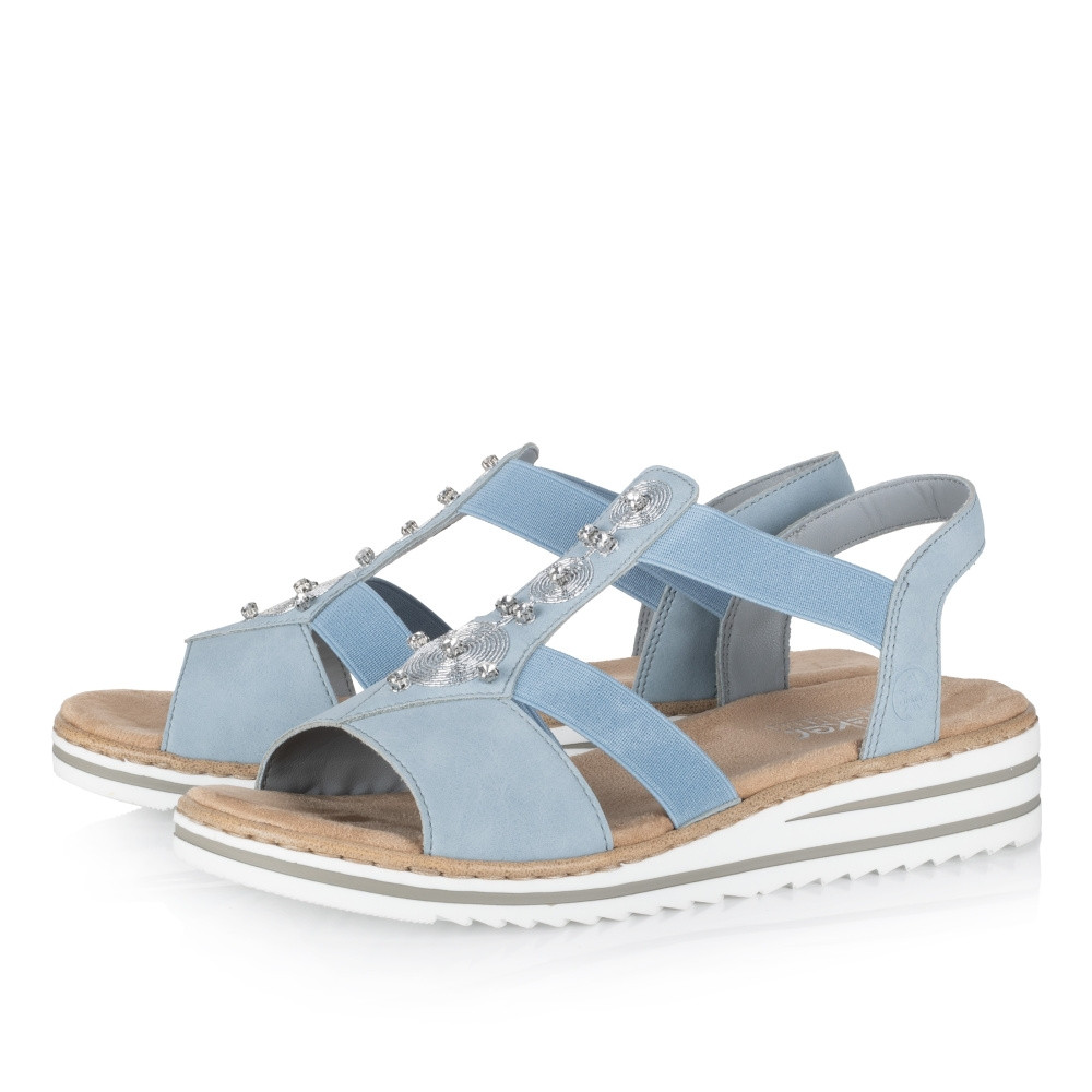 detail Dámské sandály RIEKER RIE-10202001-S2 modrá