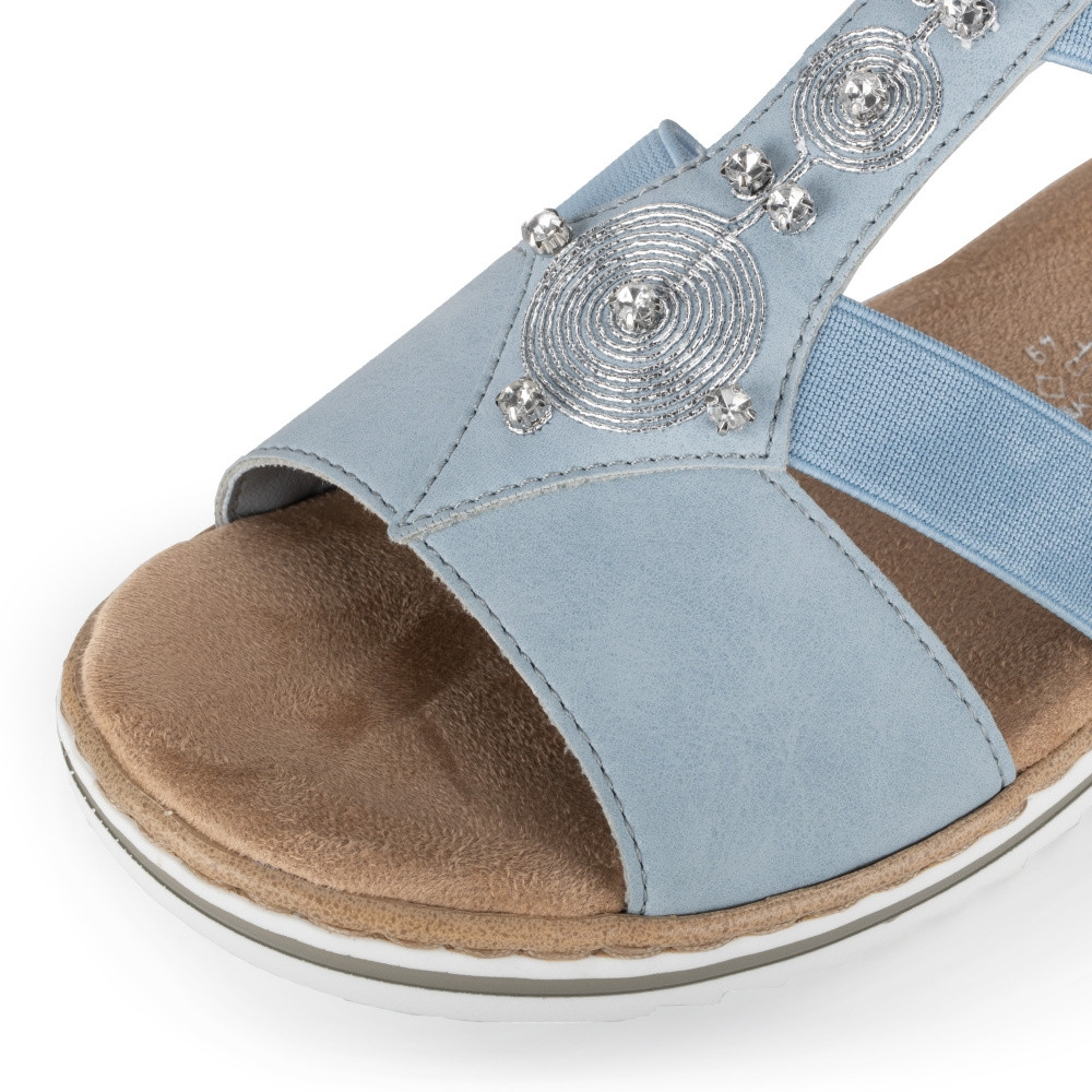 detail Dámské sandály RIEKER RIE-10202001-S2 modrá